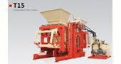 Máquina para fabricação de blocos de concreto automática T15